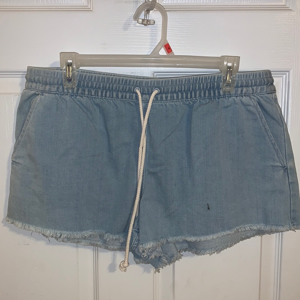 Aerie Light Wash Jean Shorts